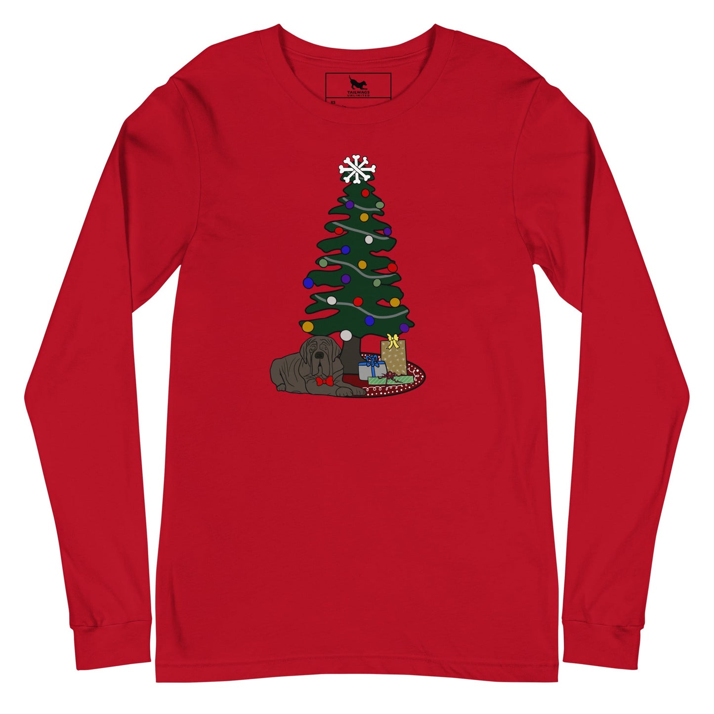 Chillin' Under the Christmas Tree Long Sleeve Tee - TAILWAGS UNLIMITED