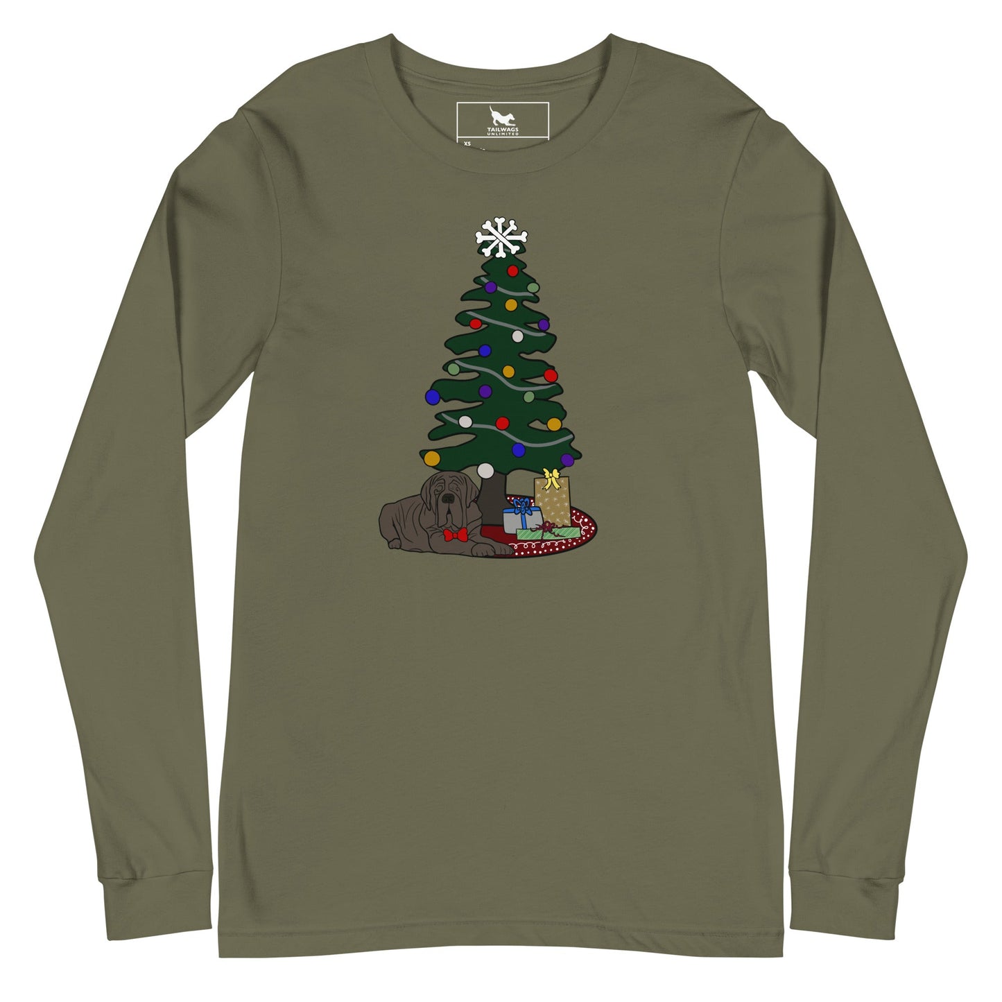 Chillin' Under the Christmas Tree Long Sleeve Tee - TAILWAGS UNLIMITED