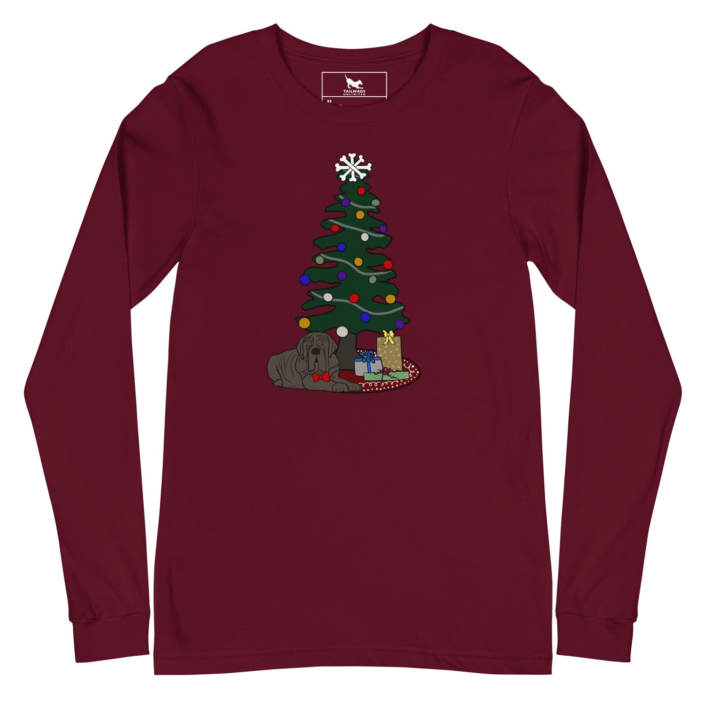 Chillin' Under the Christmas Tree Long Sleeve Tee - TAILWAGS UNLIMITED