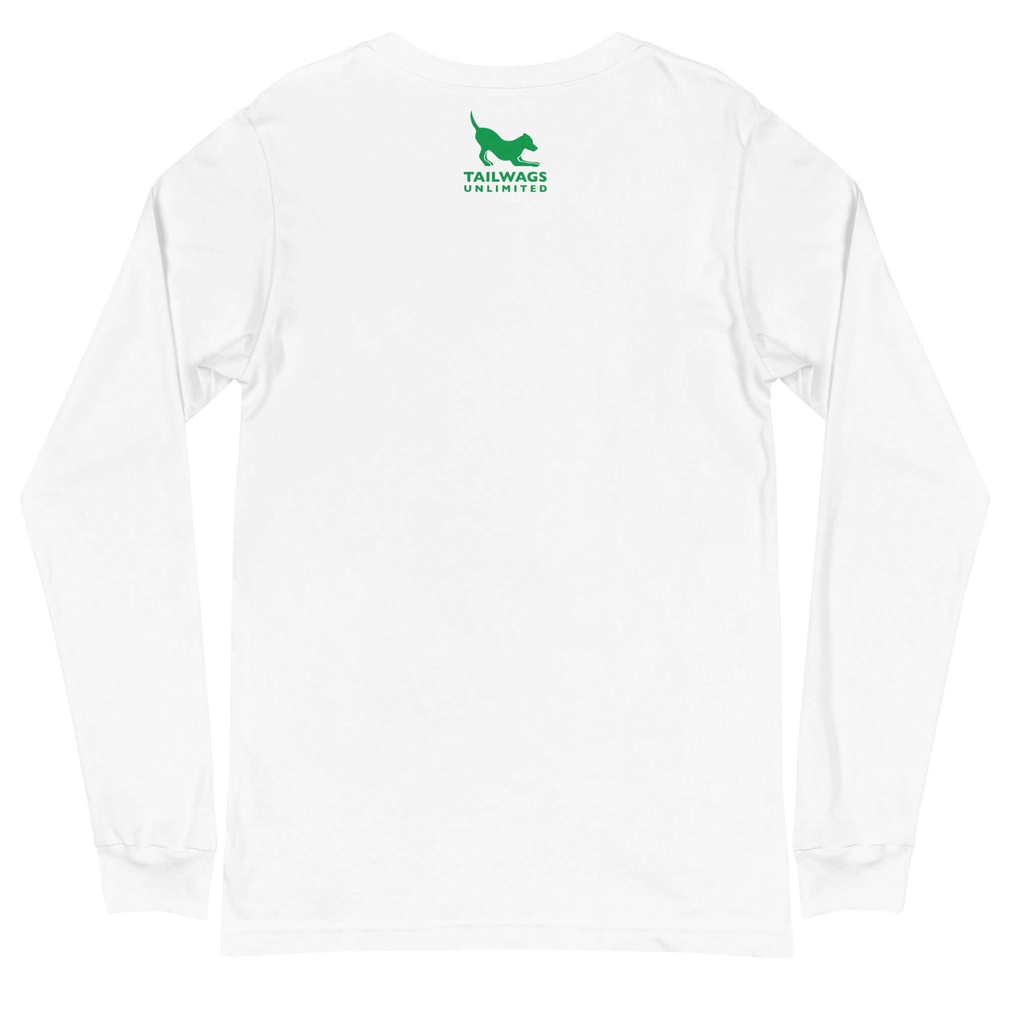 Clover Patterned Green Logo Long Sleeve Tee - TAILWAGS UNLIMITED