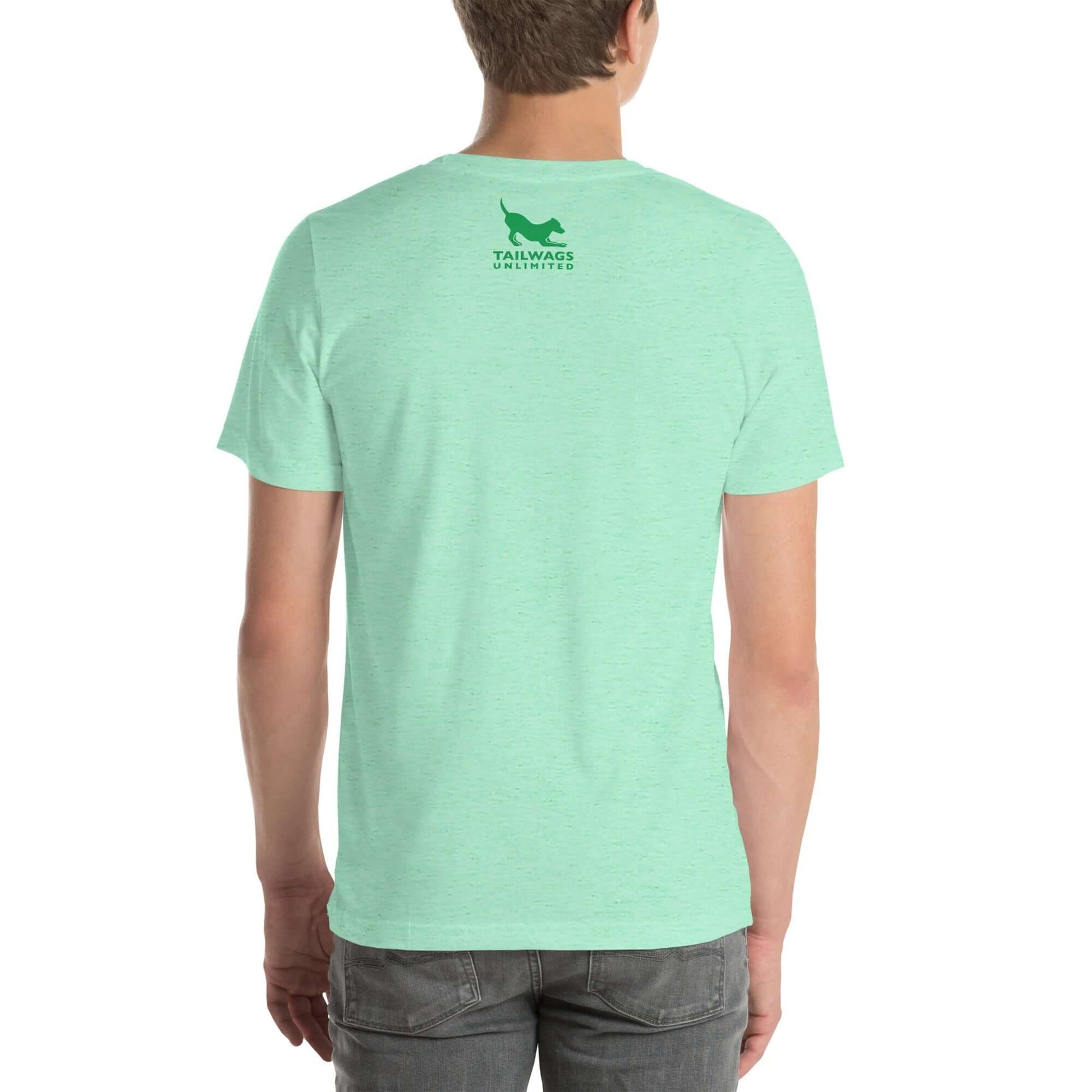 Clover Patterned Green Logo T-Shirt - TAILWAGS UNLIMITED