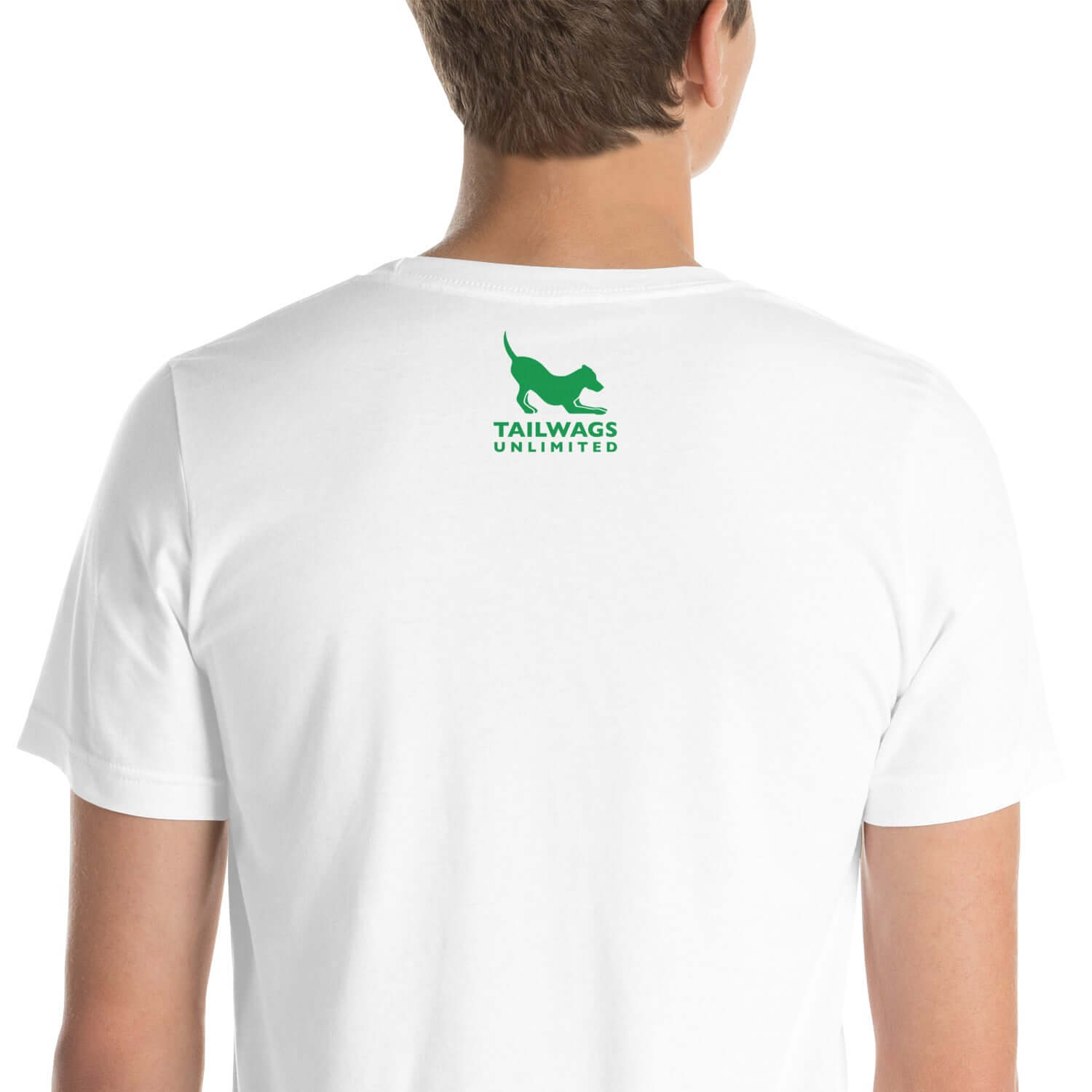 Clover Patterned Green Logo T-Shirt - TAILWAGS UNLIMITED