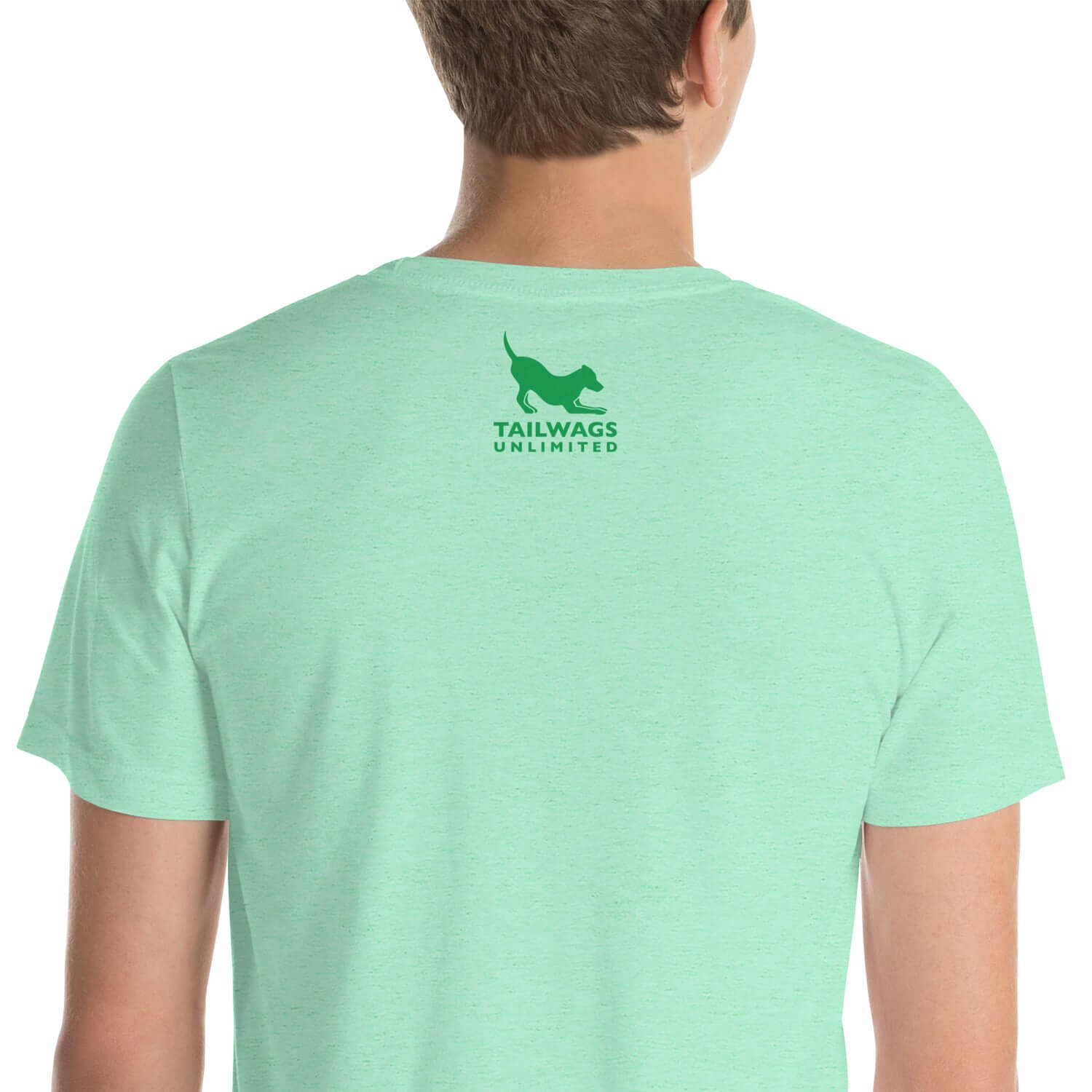 Clover Patterned Green Logo T-Shirt - TAILWAGS UNLIMITED