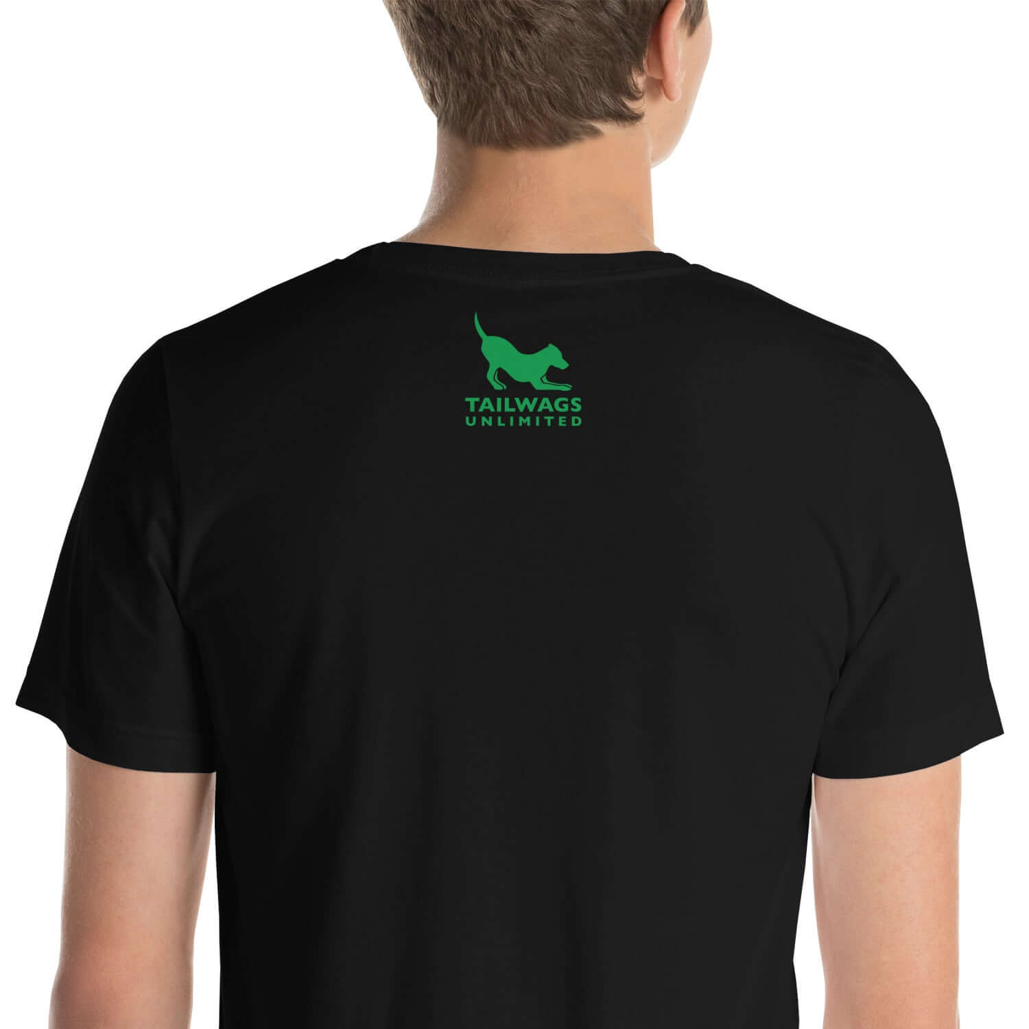 Clover Patterned Green Logo T-Shirt - TAILWAGS UNLIMITED