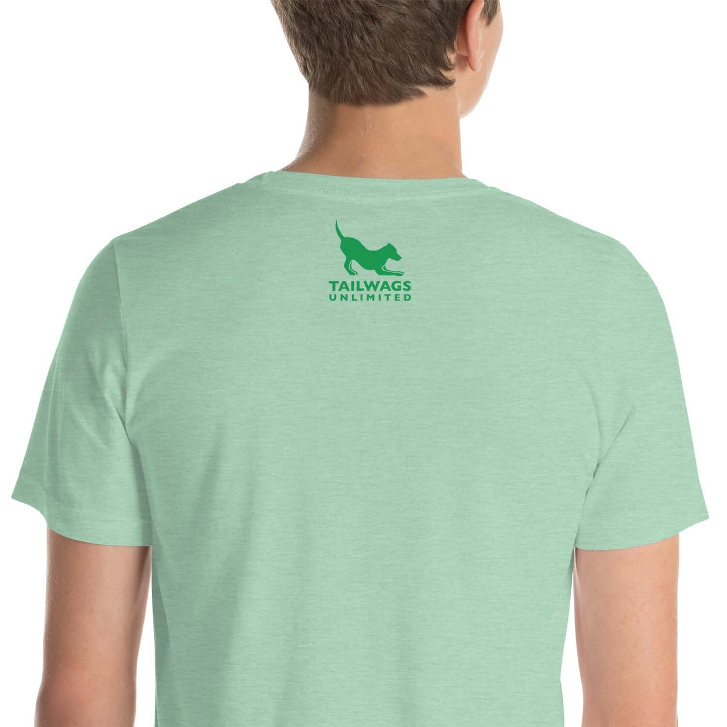 Clover Patterned Green Logo T-Shirt - TAILWAGS UNLIMITED