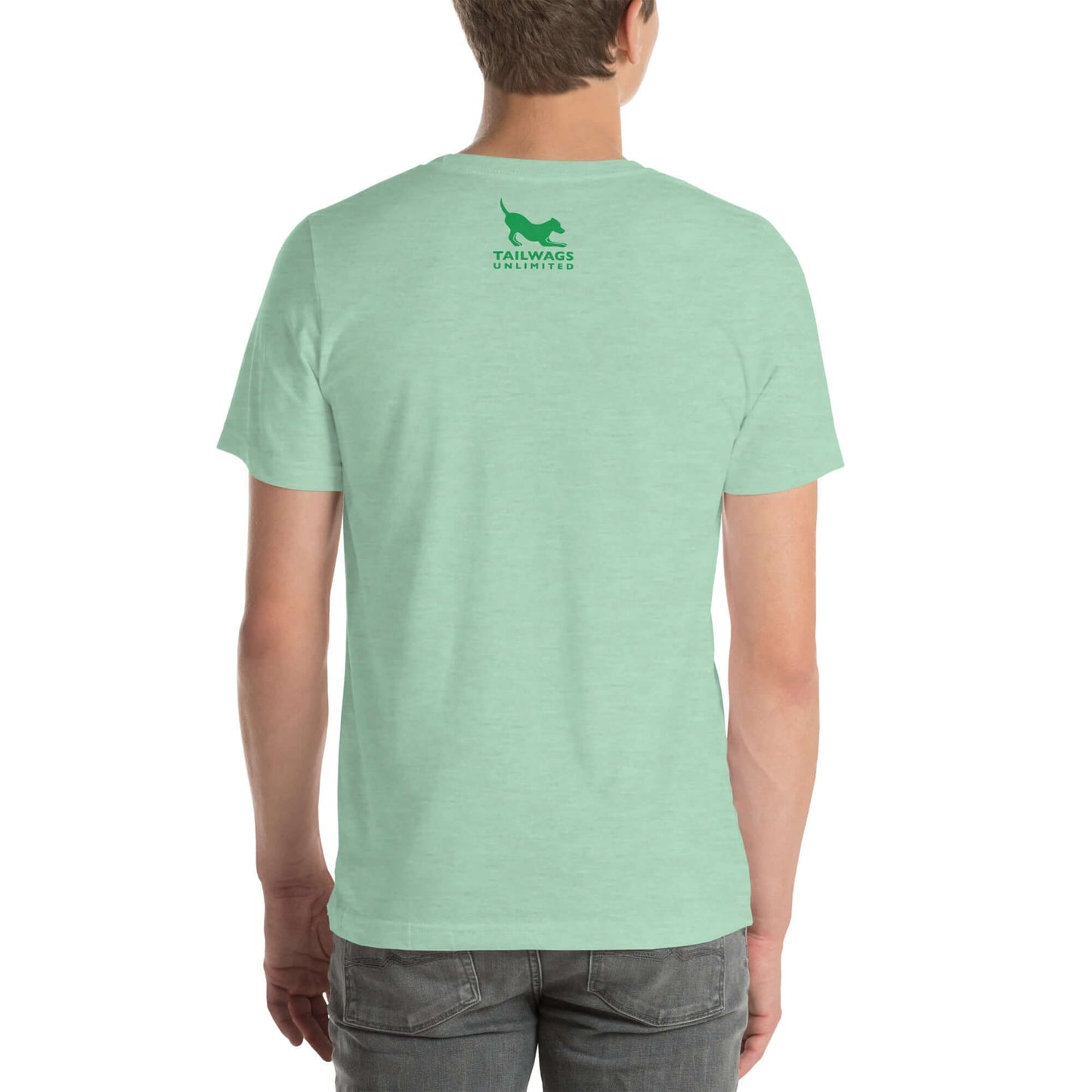 Clover Patterned Green Logo T-Shirt - TAILWAGS UNLIMITED