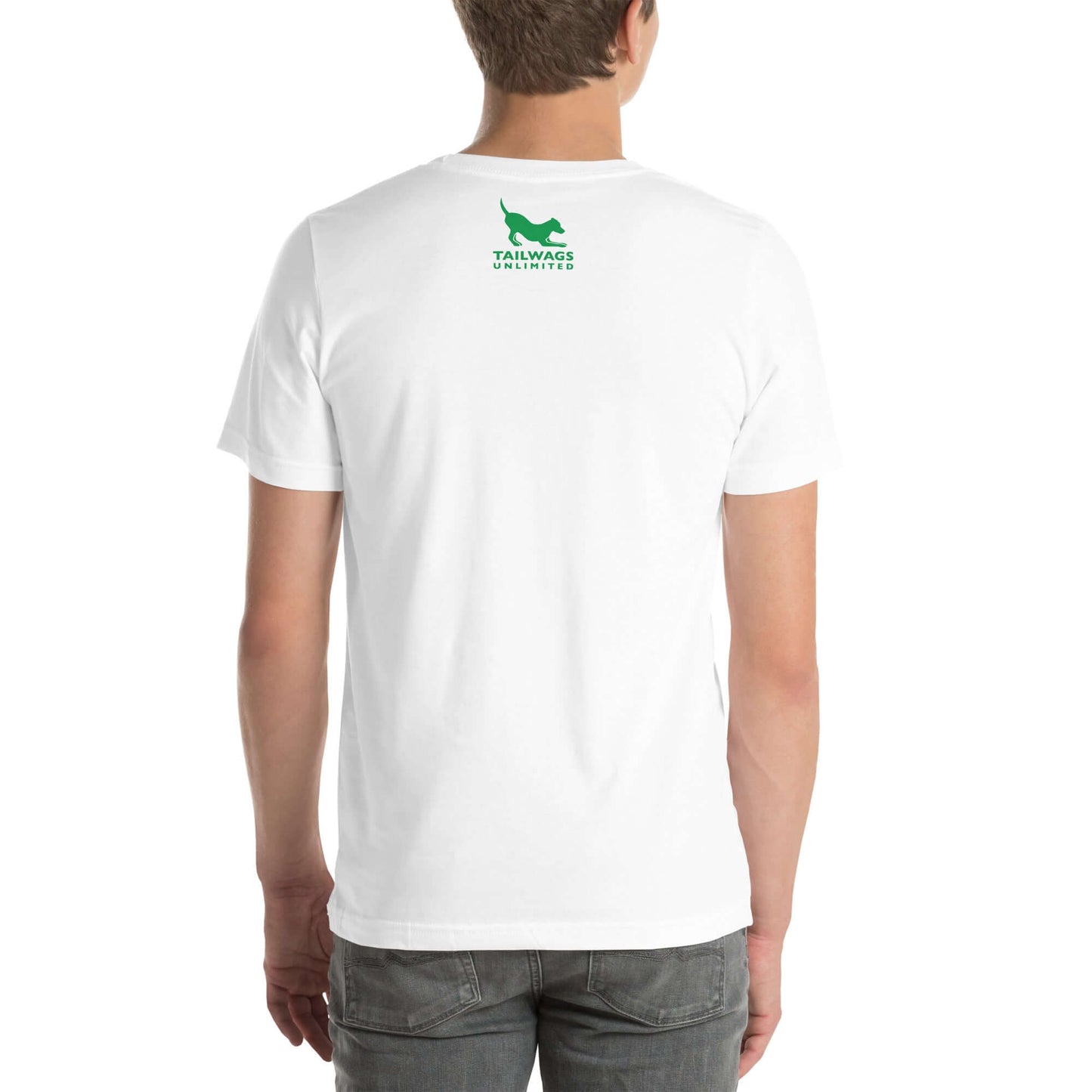 Clover Patterned Green Logo T-Shirt - TAILWAGS UNLIMITED