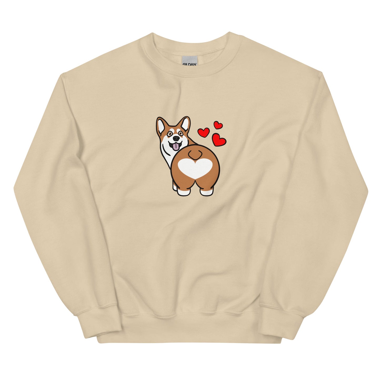 Corgi Butt Crewneck Sweatshirt - TAILWAGS UNLIMITED