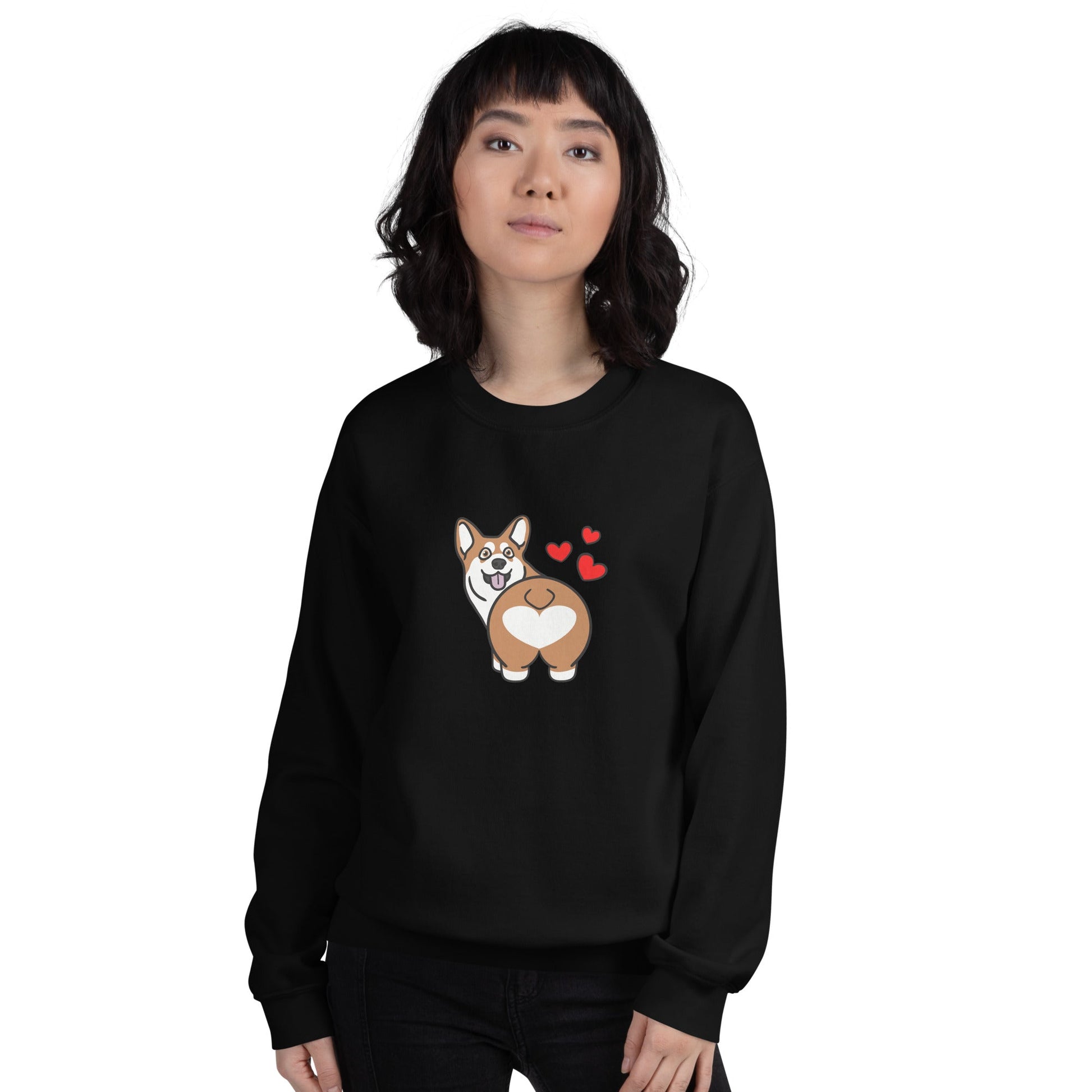 Corgi Butt Crewneck Sweatshirt - TAILWAGS UNLIMITED