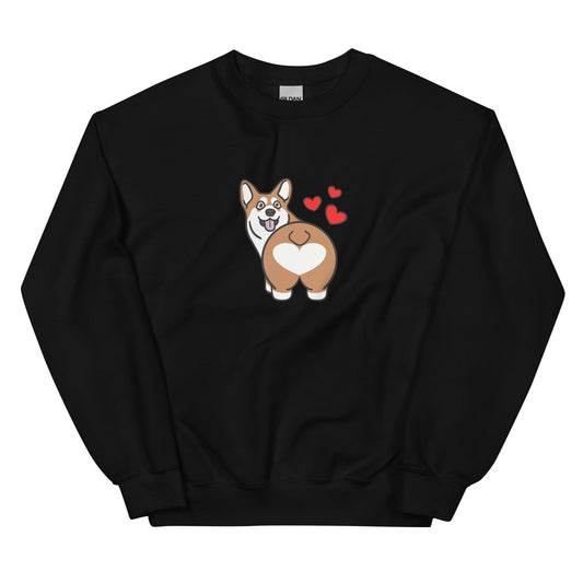 Corgi Butt Crewneck Sweatshirt - TAILWAGS UNLIMITED