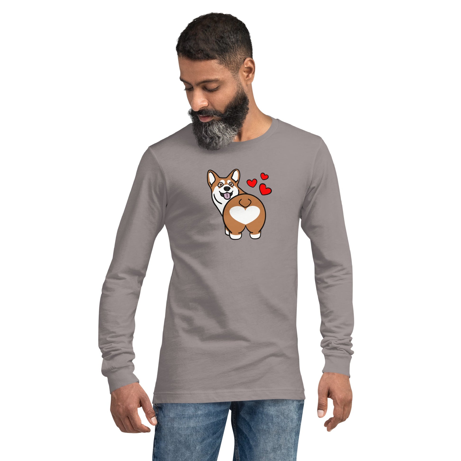 Corgi Butt Long Sleeve Tee - TAILWAGS UNLIMITED