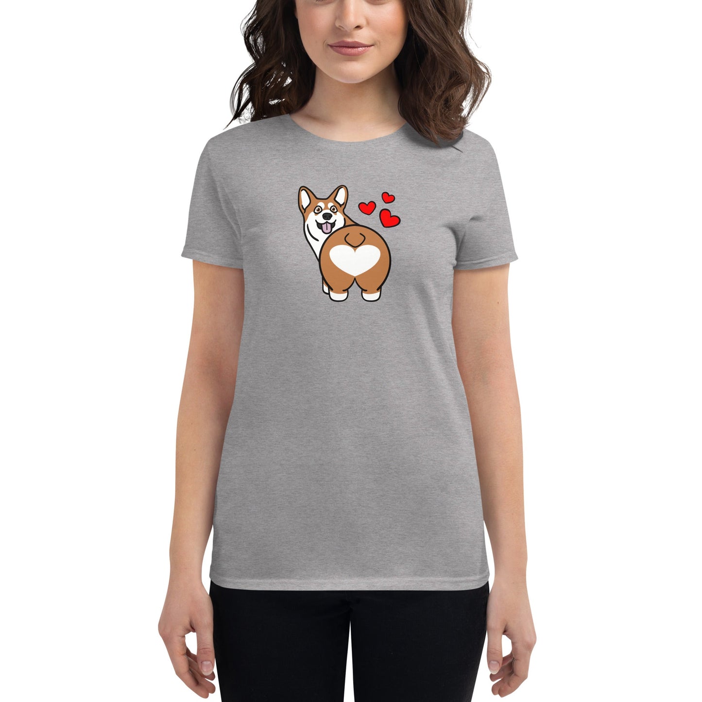 Corgi Butt Women's Fit T-Shirt - TAILWAGS UNLIMITED