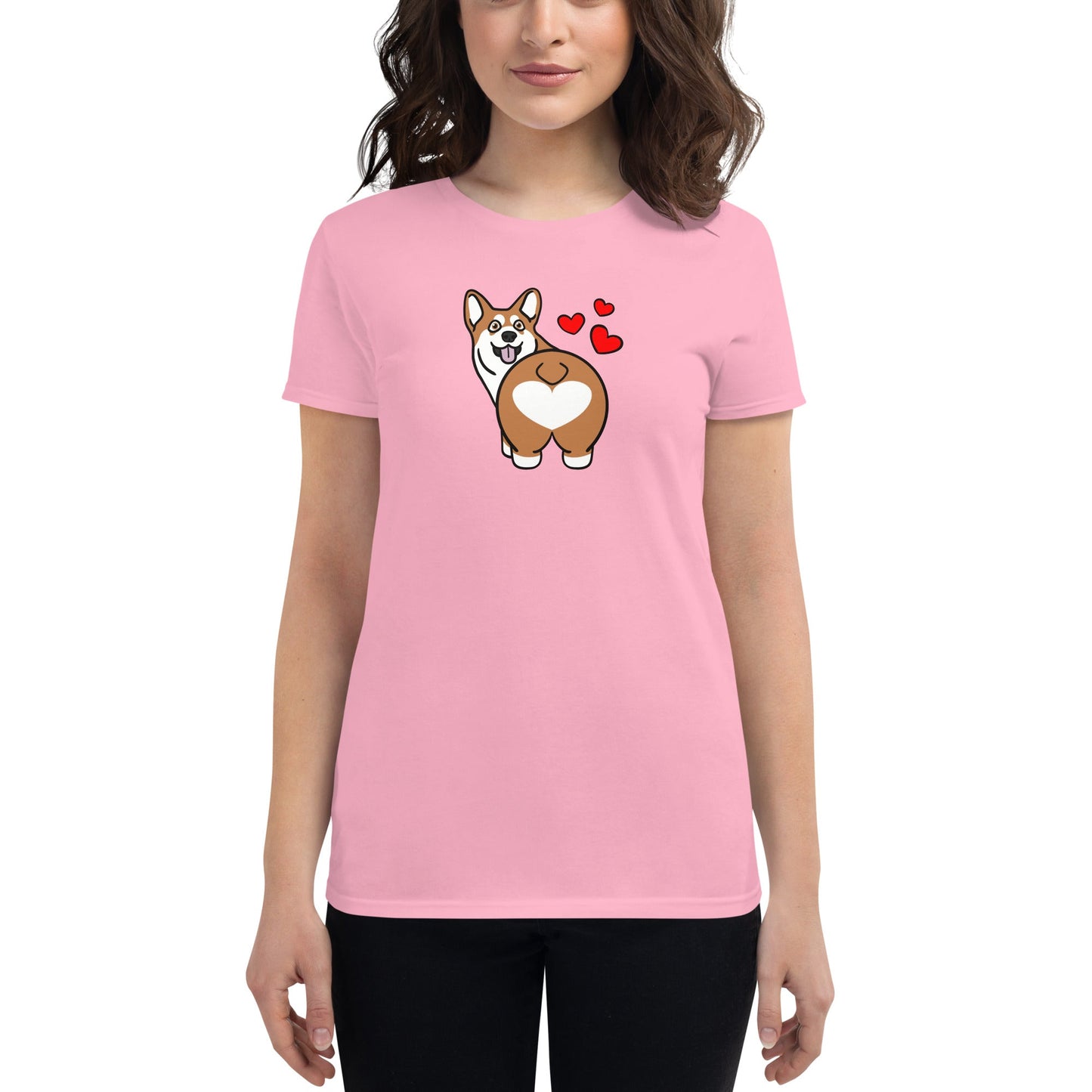 Corgi Butt Women's Fit T-Shirt - TAILWAGS UNLIMITED