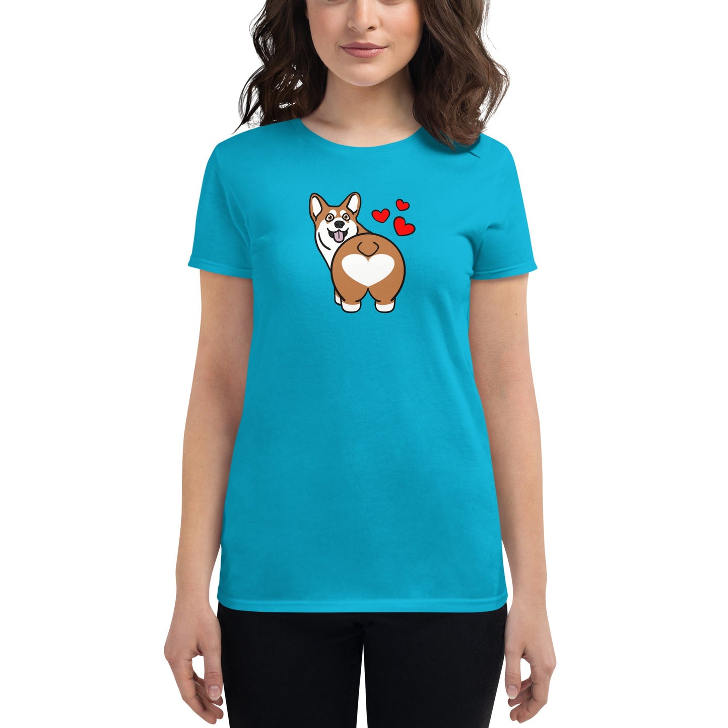 Corgi Butt Women's Fit T-Shirt - TAILWAGS UNLIMITED