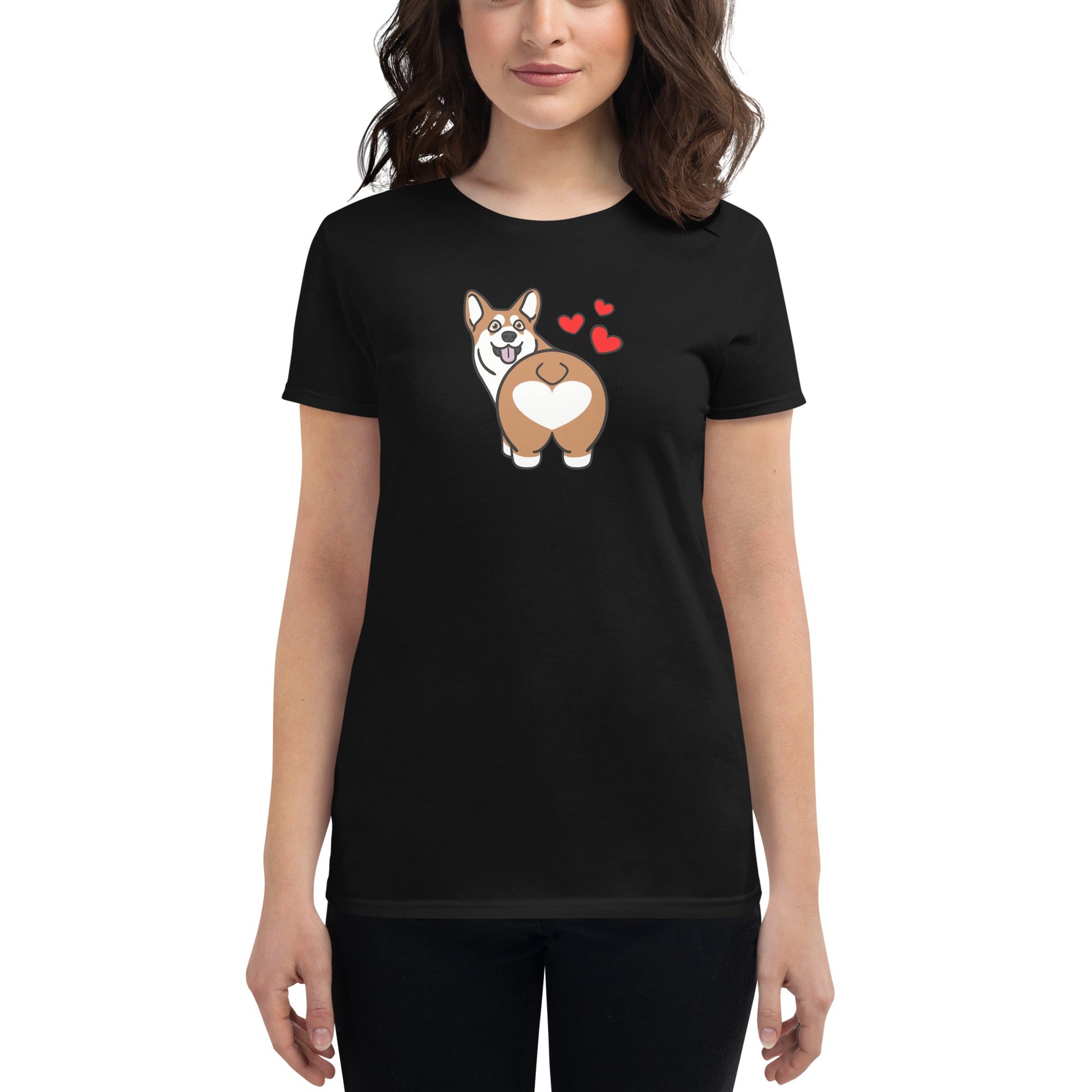 Corgi Butt Women's Fit T-Shirt - TAILWAGS UNLIMITED