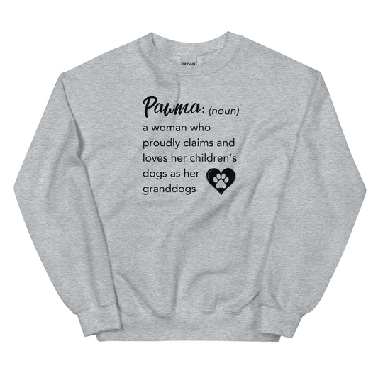 Dog Grandma (Pawma) Crewneck Sweatshirt - TAILWAGS UNLIMITED