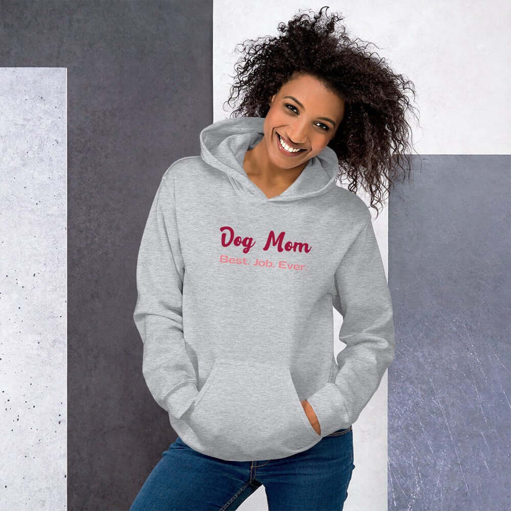 Dog Mom Best Job Hoodie - TAILWAGS UNLIMITED