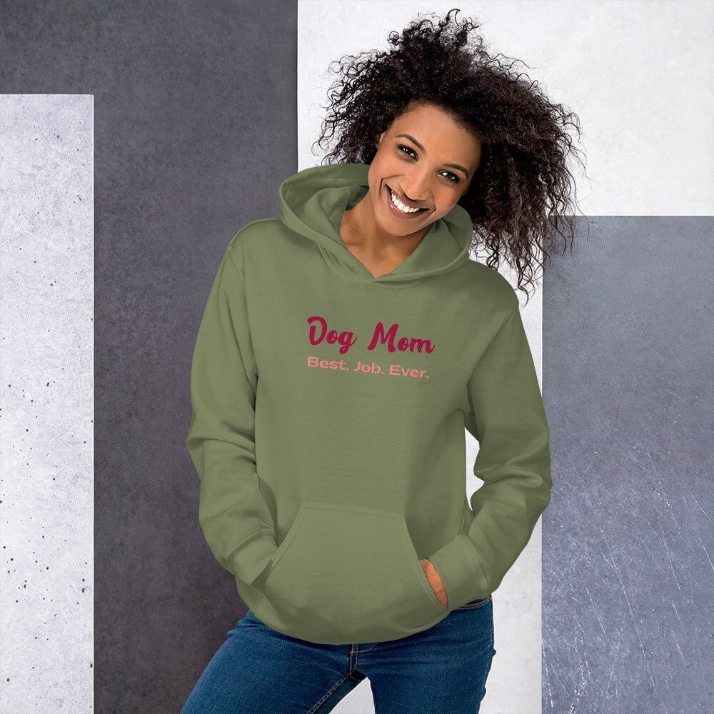 Dog Mom Best Job Hoodie - TAILWAGS UNLIMITED