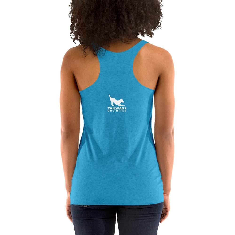 Dog Mom Best Job Racerback Tank - TAILWAGS UNLIMITED