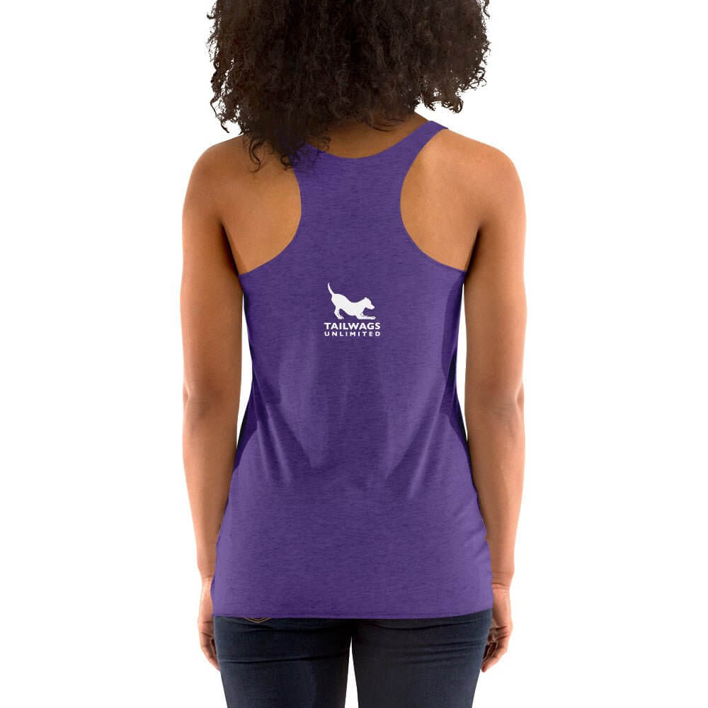 Dog Mom Best Job Racerback Tank - TAILWAGS UNLIMITED