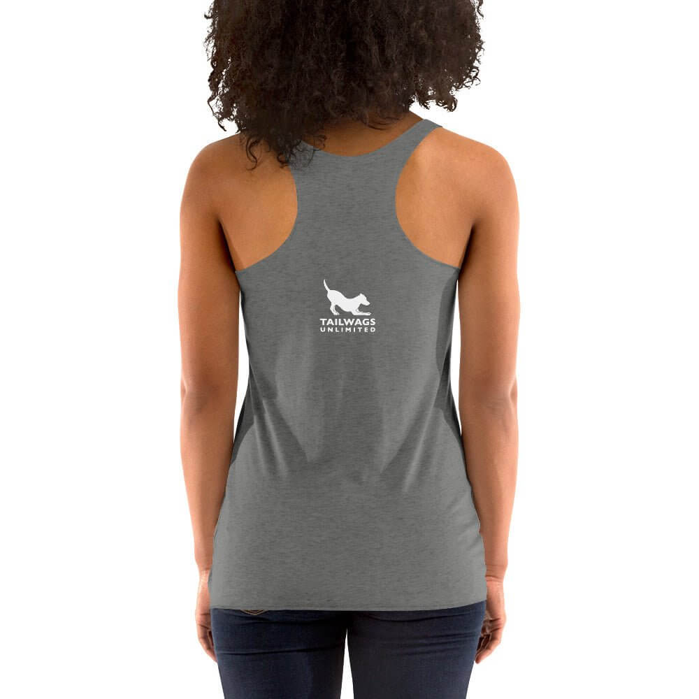 Dog Mom Best Job Racerback Tank - TAILWAGS UNLIMITED