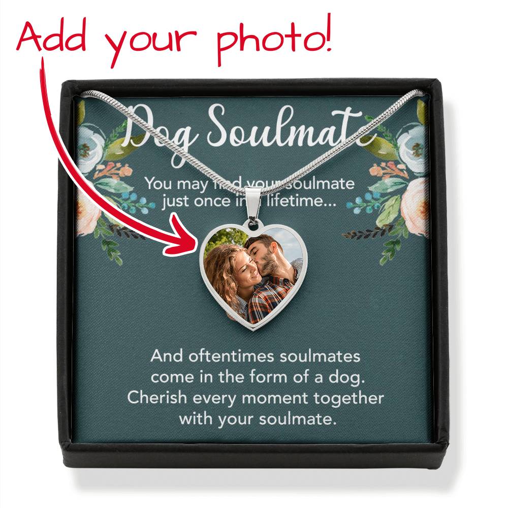 Dog Soulmate Custom Photo Heart Necklace - TAILWAGS UNLIMITED