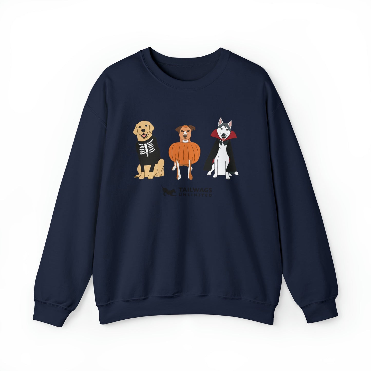 Dogs in Costume Crewneck Sweatshirt - TAILWAGS UNLIMITED