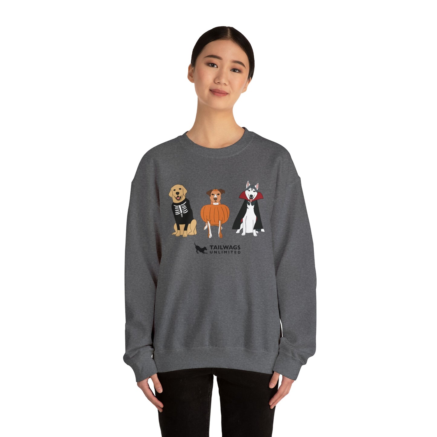 Dogs in Costume Crewneck Sweatshirt - TAILWAGS UNLIMITED