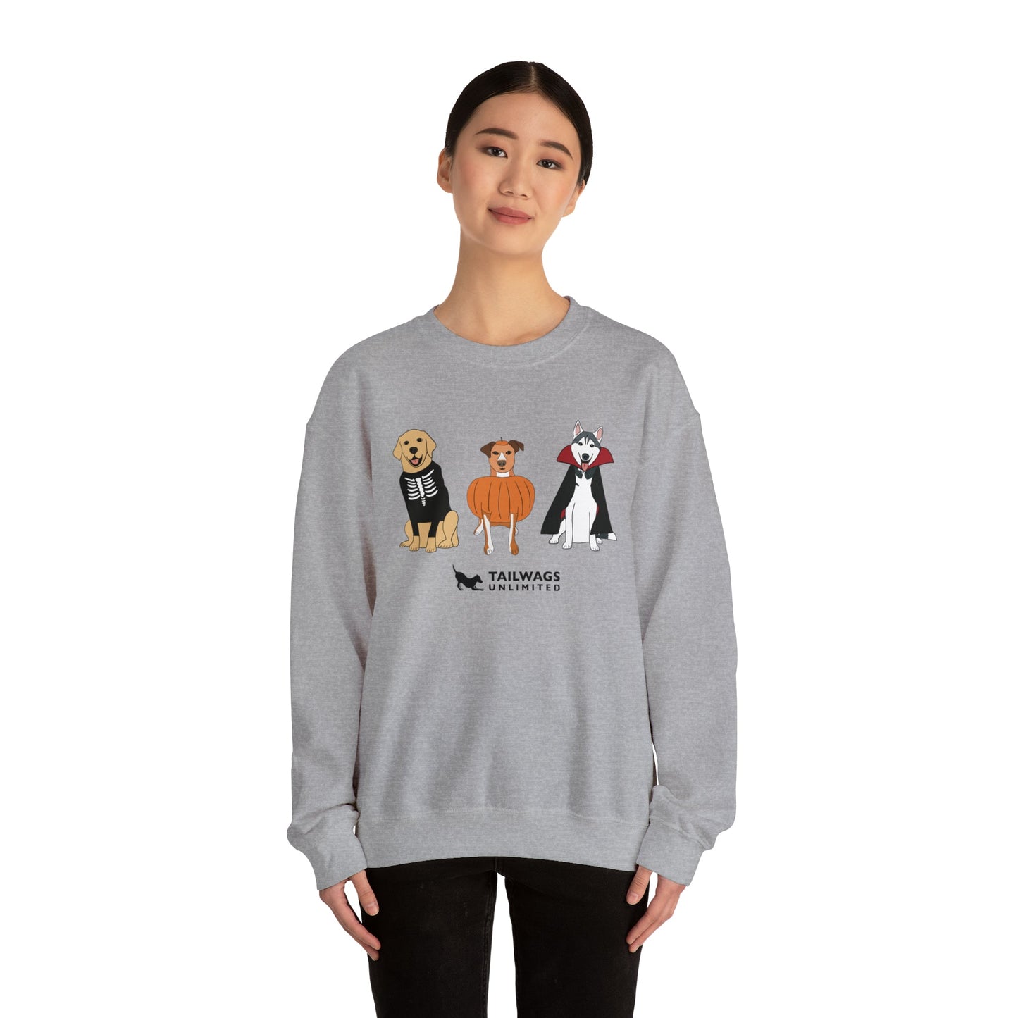 Dogs in Costume Crewneck Sweatshirt - TAILWAGS UNLIMITED