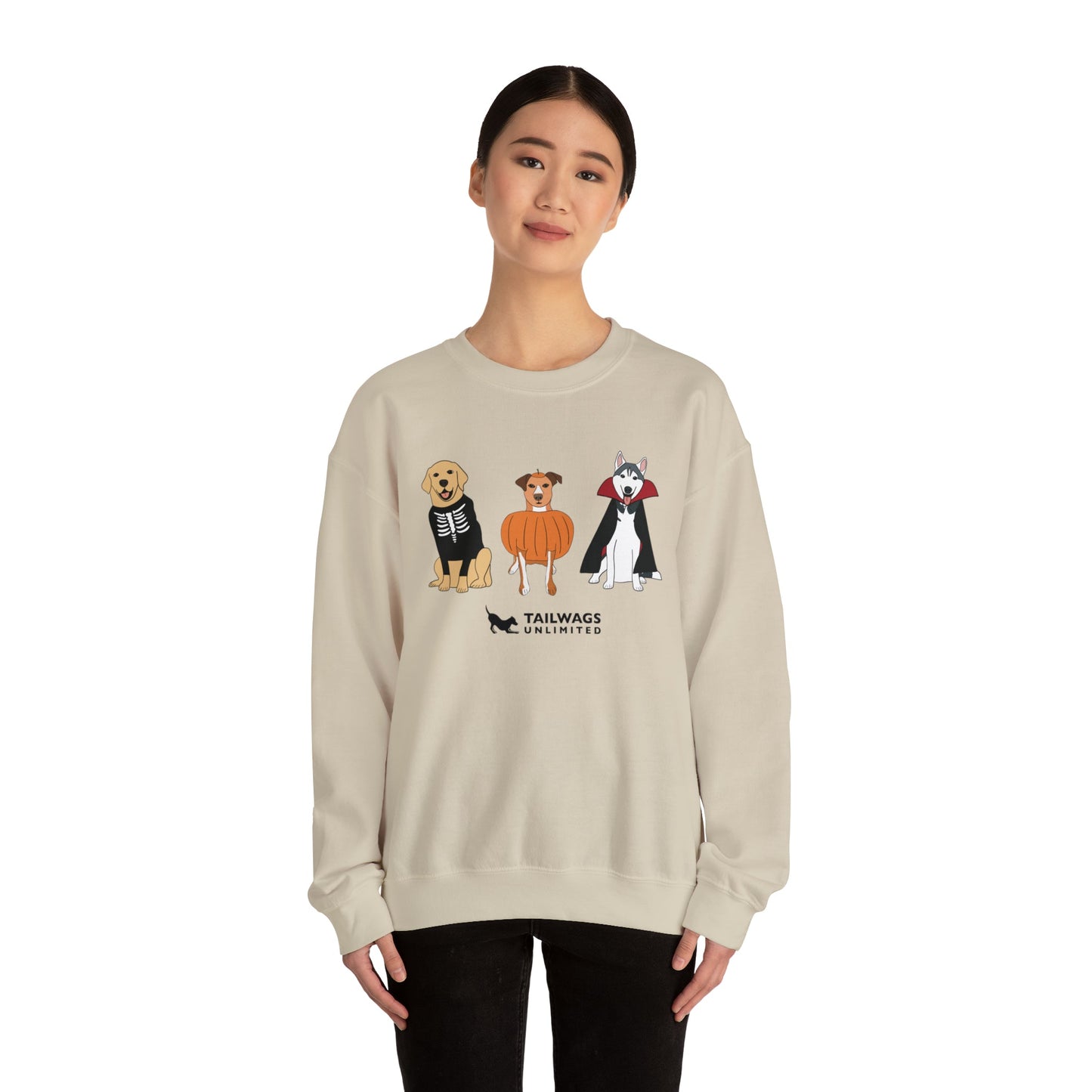 Dogs in Costume Crewneck Sweatshirt - TAILWAGS UNLIMITED