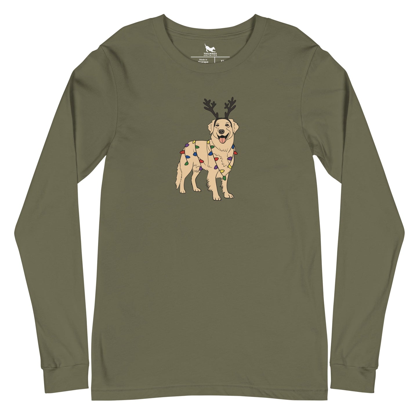 Getting in the Holiday Spirit Long Sleeve Tee - TAILWAGS UNLIMITED