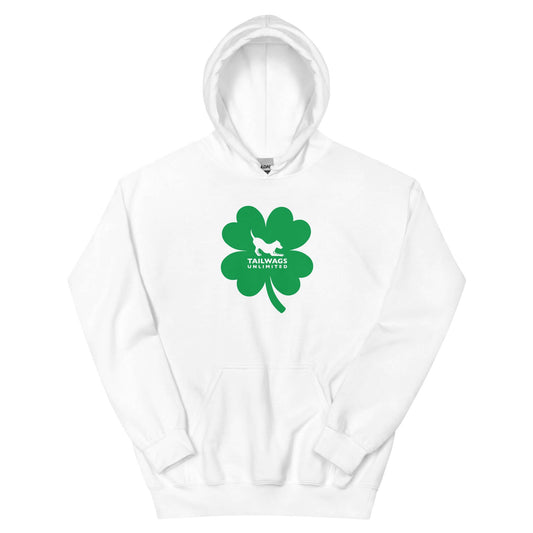 Green Four Leaf Clover Logo Hoodie - TAILWAGS UNLIMITED