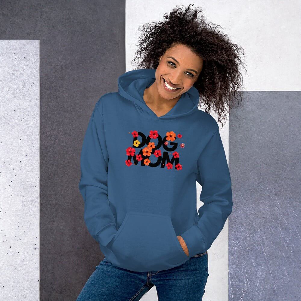 Hibiscus Dog Mom Hoodie - TAILWAGS UNLIMITED