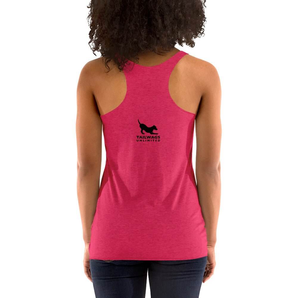 Hibiscus Dog Mom Racerback Tank - TAILWAGS UNLIMITED