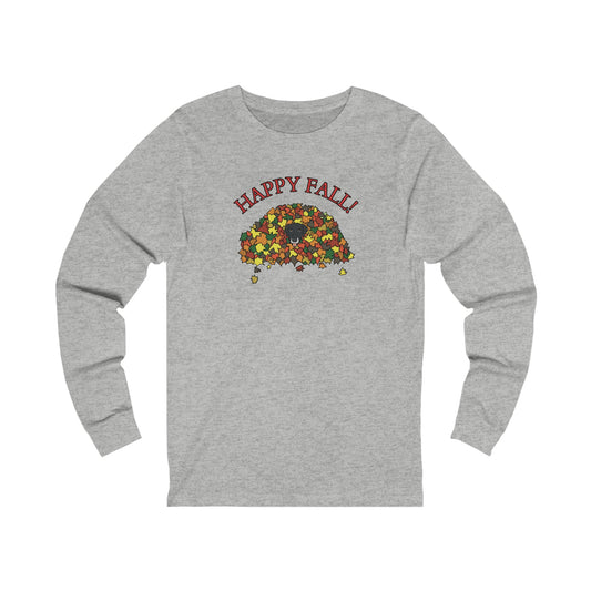 Hiding in the Leaf Pile Long Sleeve Tee - TAILWAGS UNLIMITED