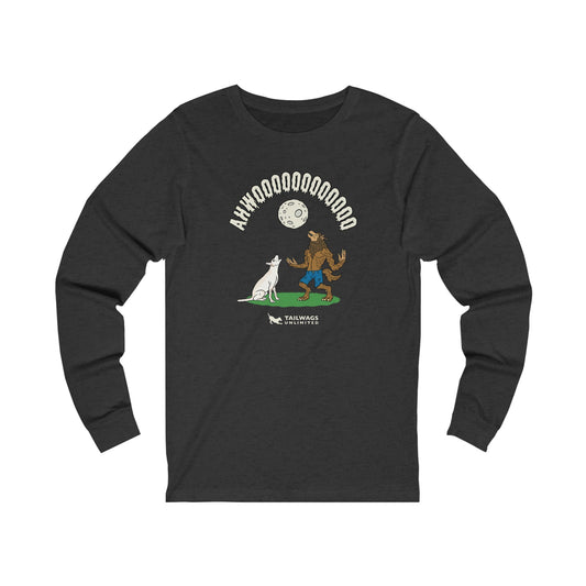 Howling at the Moon Long Sleeve Tee - TAILWAGS UNLIMITED