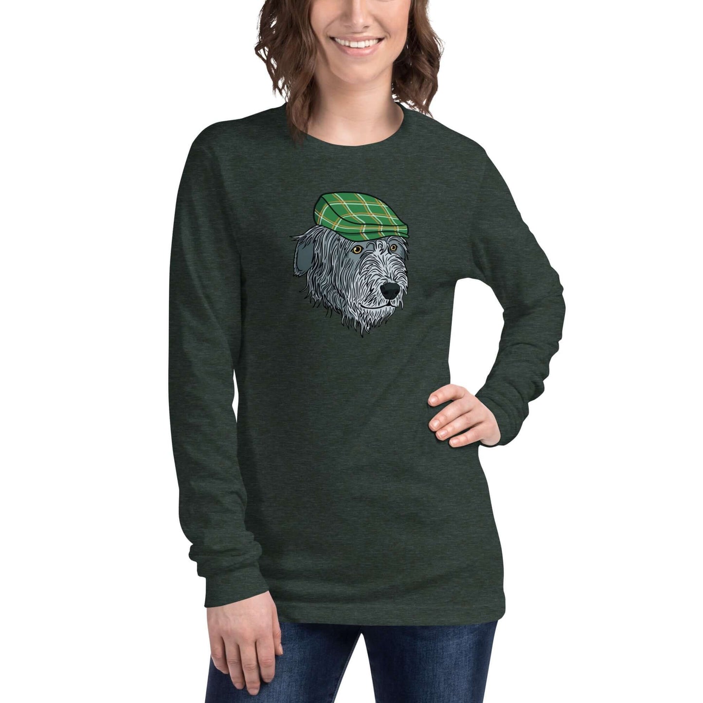 Irish Wolfhound Long Sleeve Tee - TAILWAGS UNLIMITED