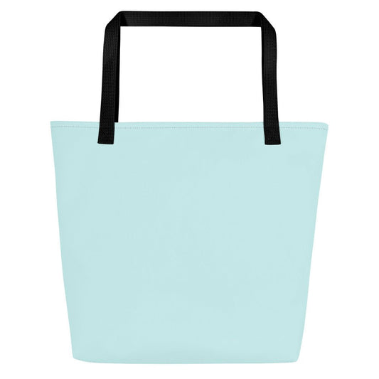 Logo Light Blue Large Tote Bag - TAILWAGS UNLIMITED