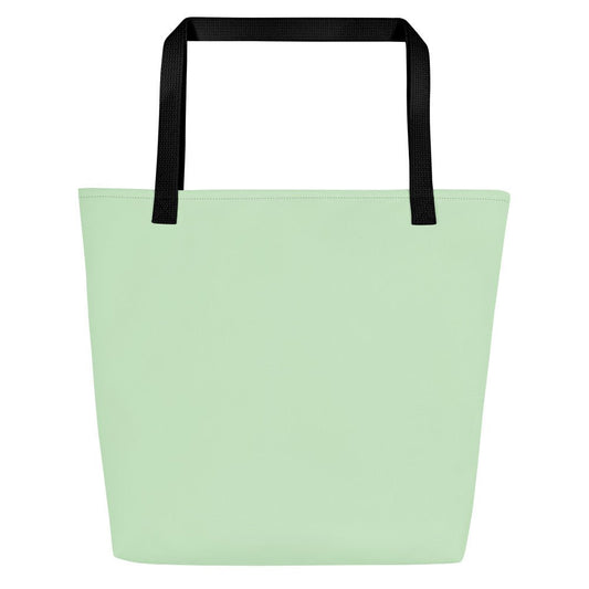 Logo Light Green Large Tote Bag - TAILWAGS UNLIMITED