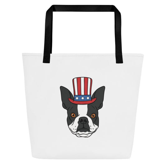 Patriotic Pup Large Tote Bag - TAILWAGS UNLIMITED