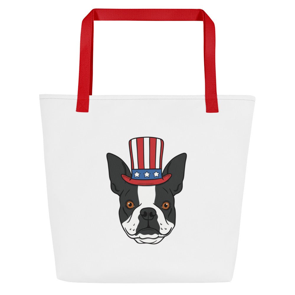 Patriotic Pup Large Tote Bag - TAILWAGS UNLIMITED