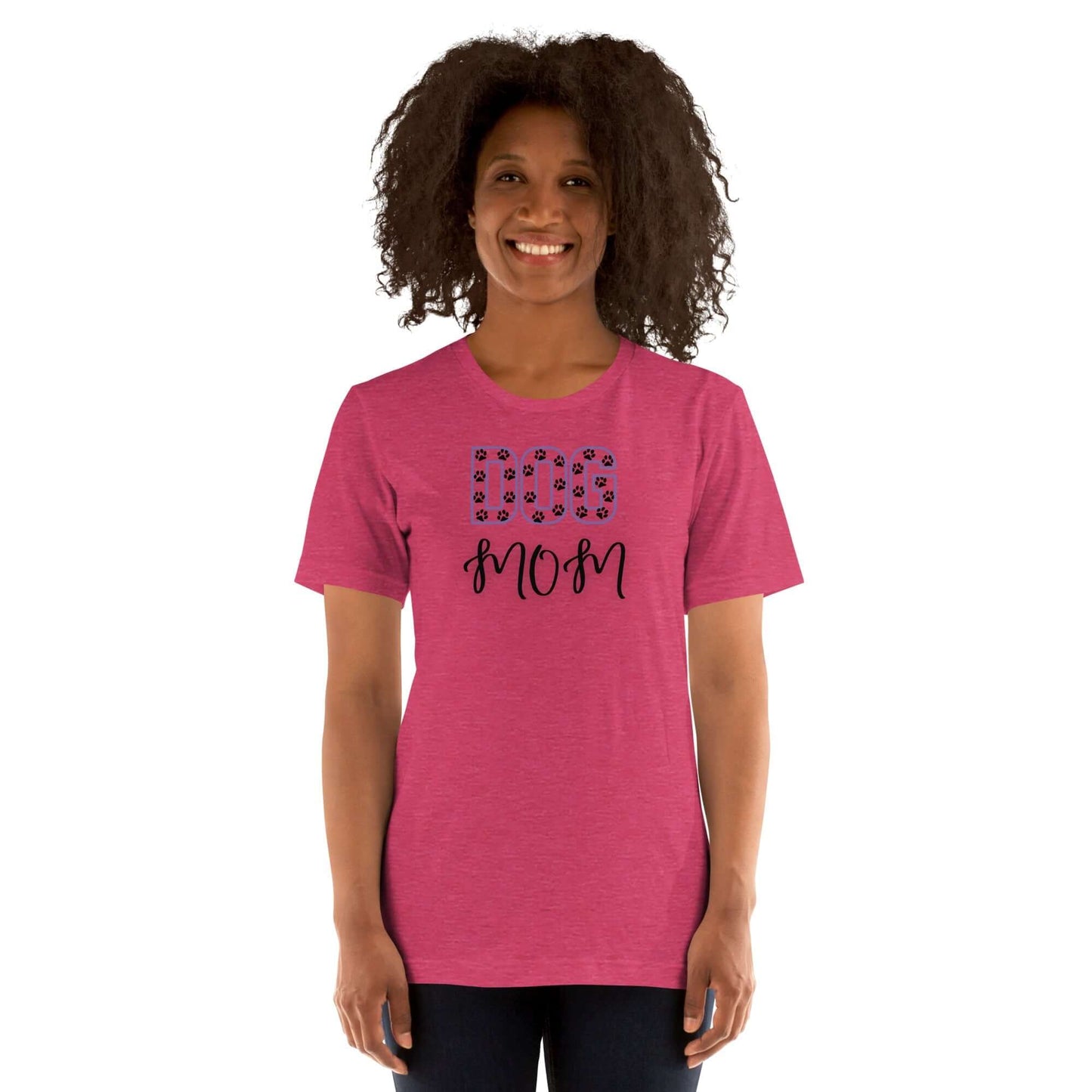 Paw Print Dog Mom T-Shirt - TAILWAGS UNLIMITED