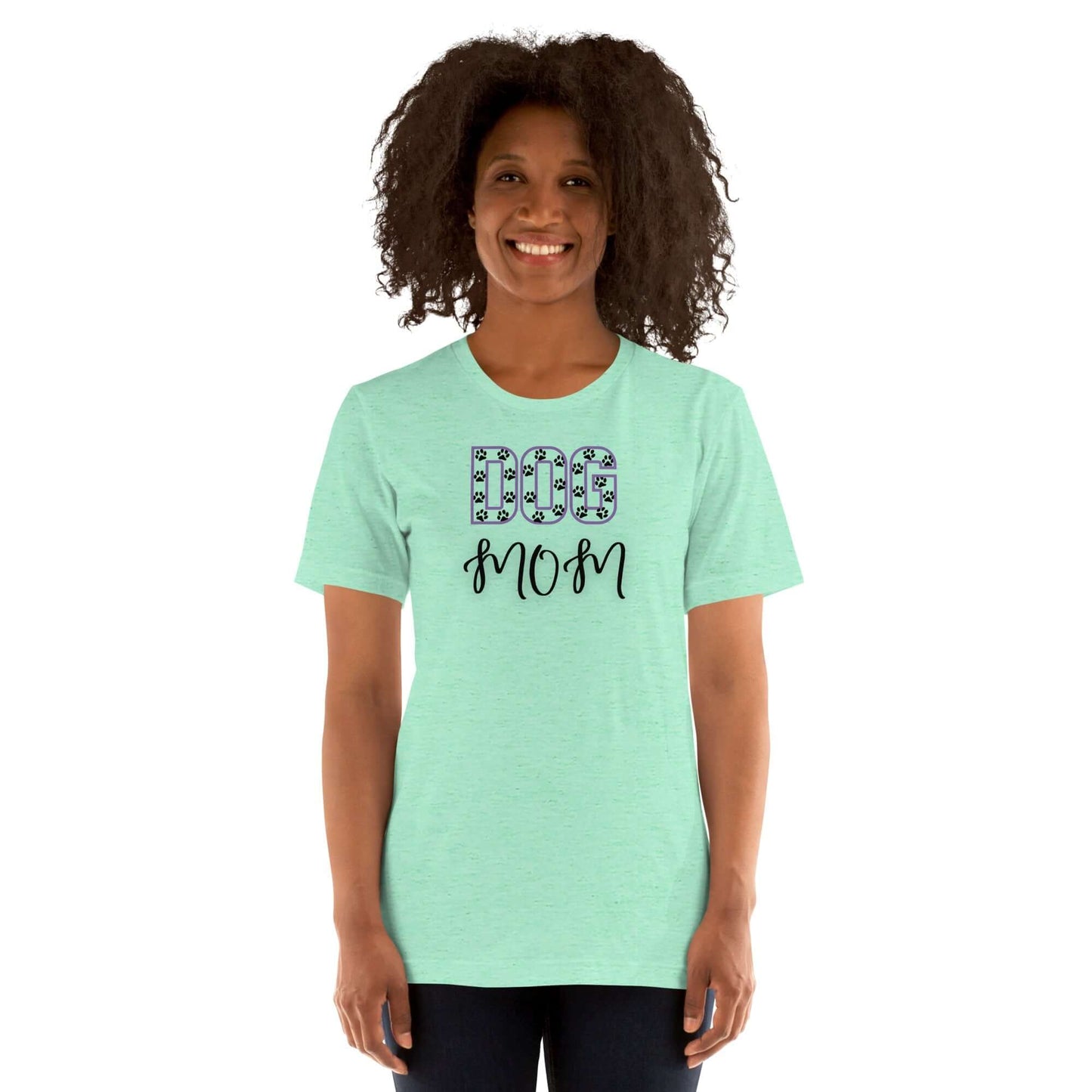 Paw Print Dog Mom T-Shirt - TAILWAGS UNLIMITED