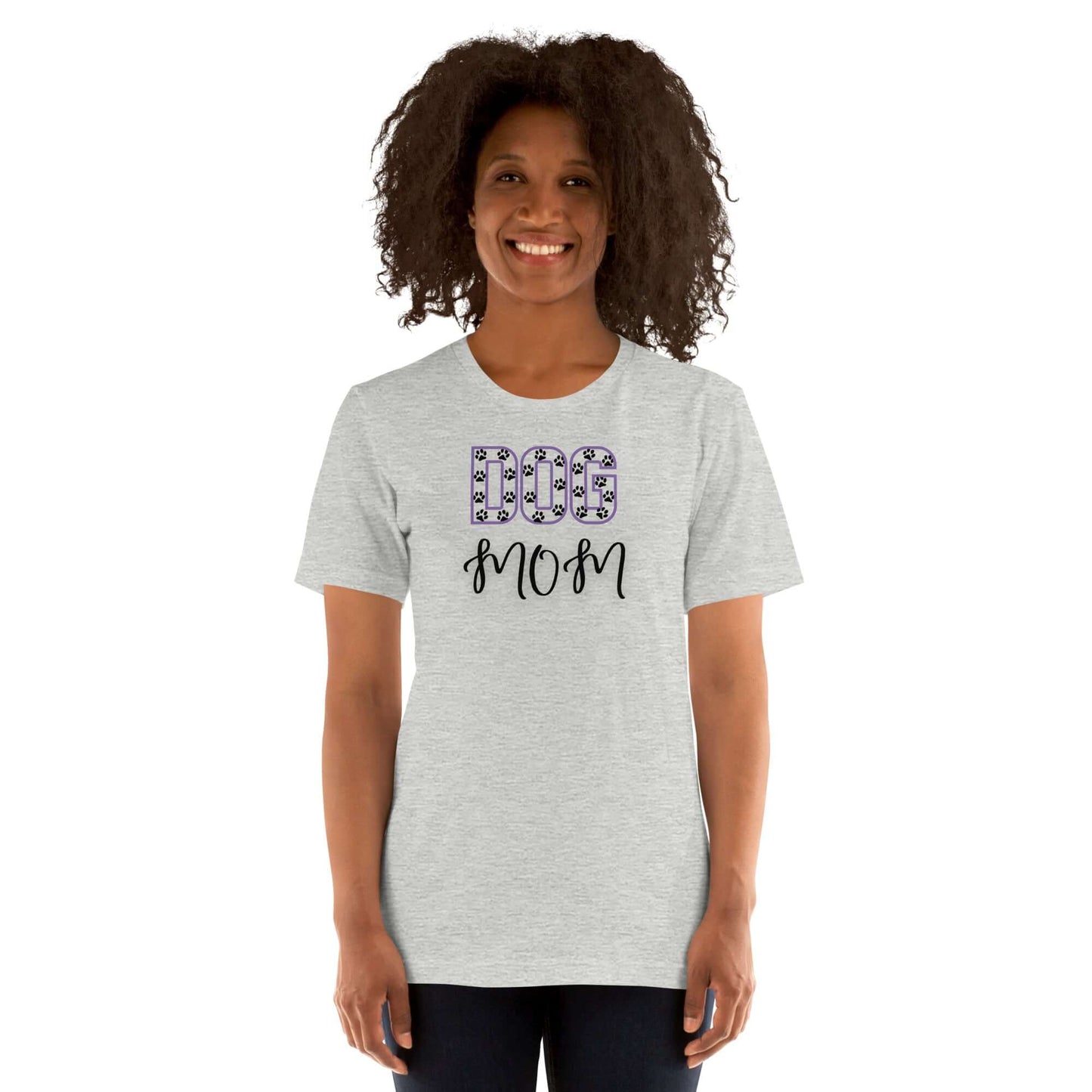 Paw Print Dog Mom T-Shirt - TAILWAGS UNLIMITED