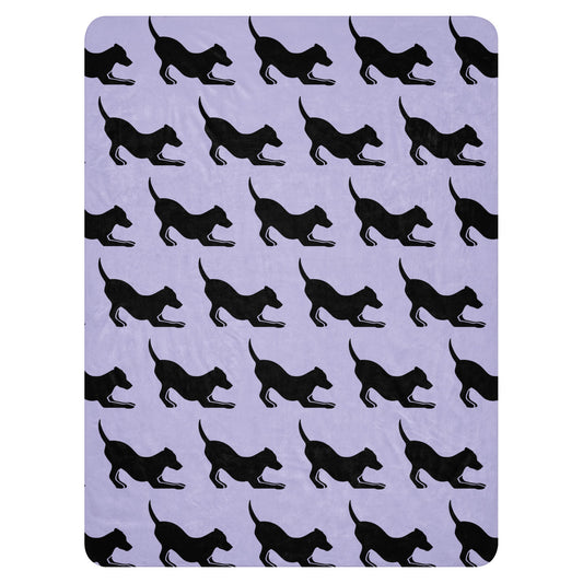 Play Pose Sherpa Blanket--Lilac - TAILWAGS UNLIMITED