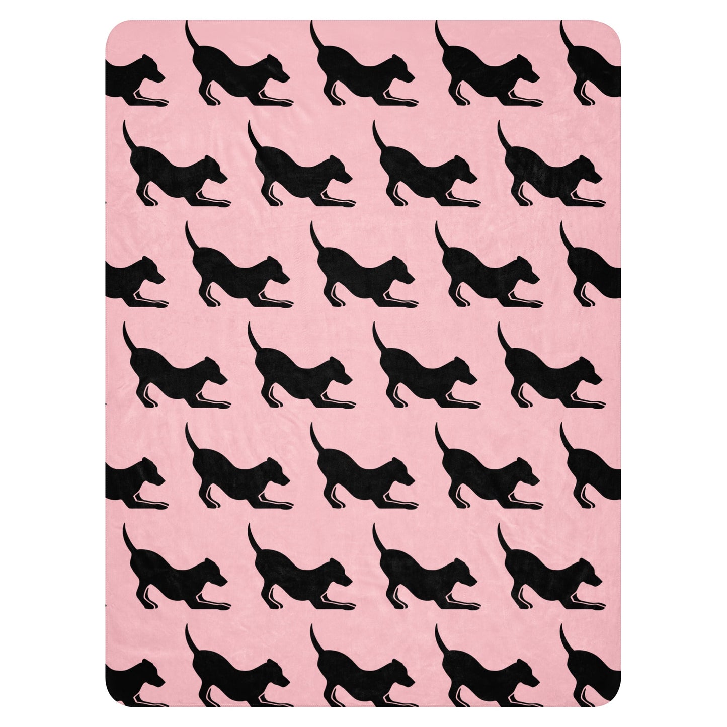 Play Pose Sherpa Blanket--Pink - TAILWAGS UNLIMITED