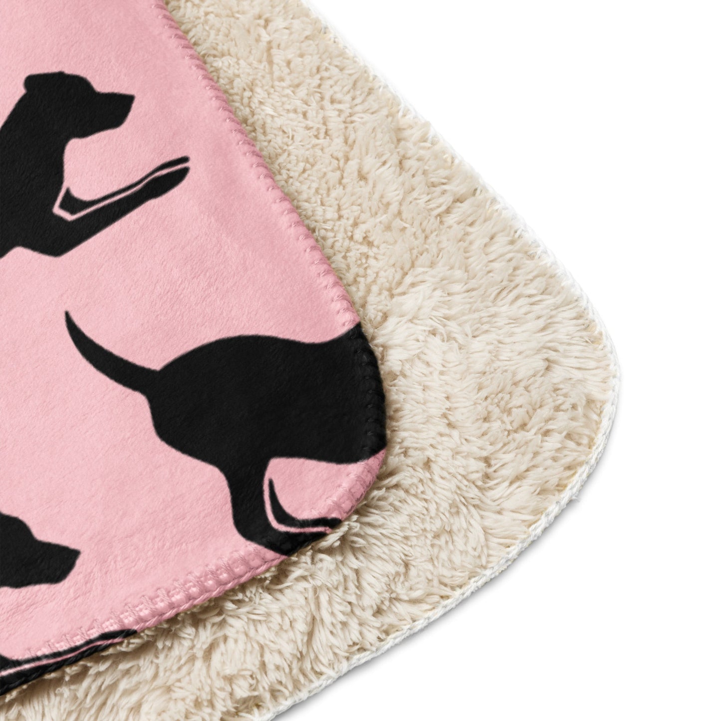 Play Pose Sherpa Blanket--Pink - TAILWAGS UNLIMITED