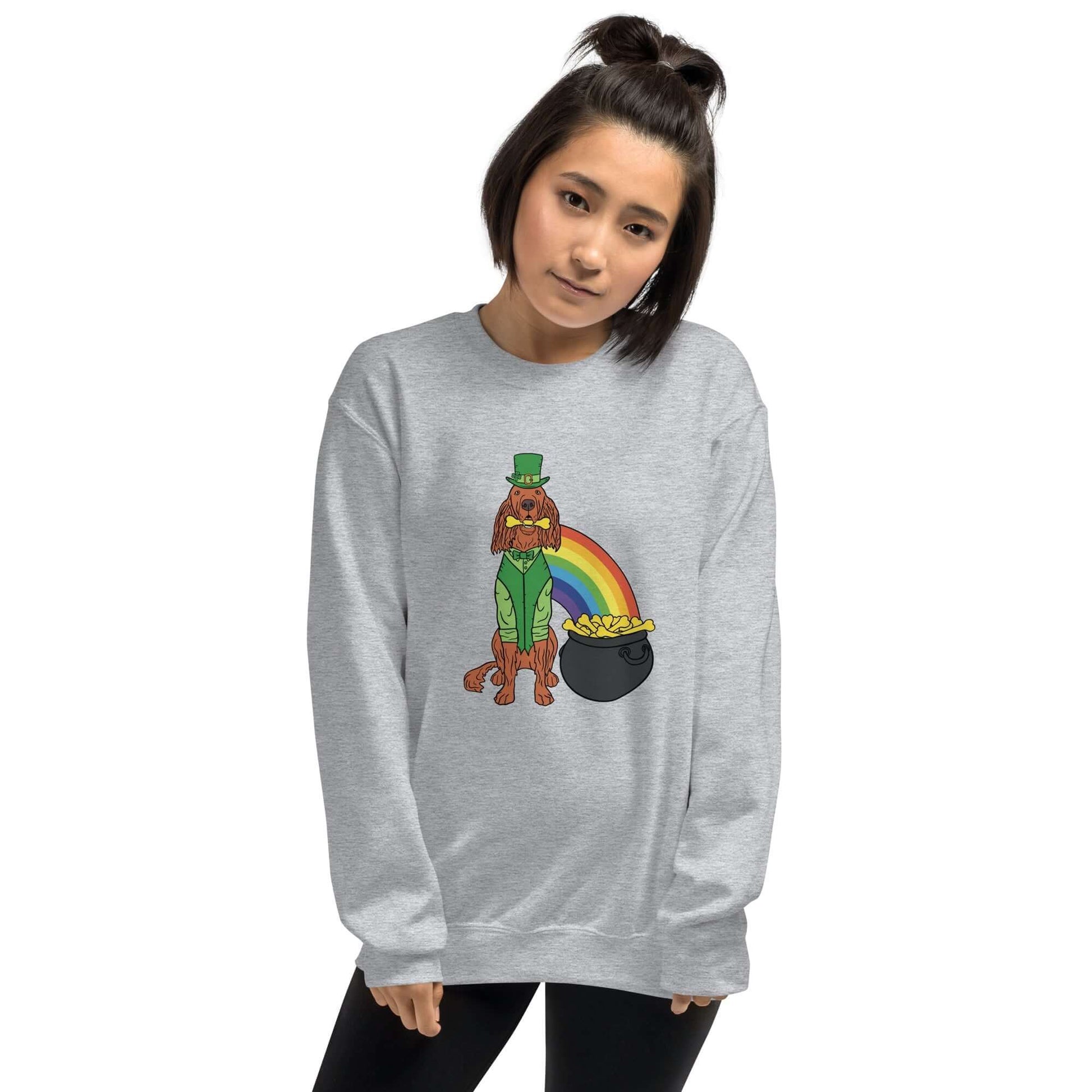 Pot of Golden Treats Crewneck Sweatshirt - TAILWAGS UNLIMITED