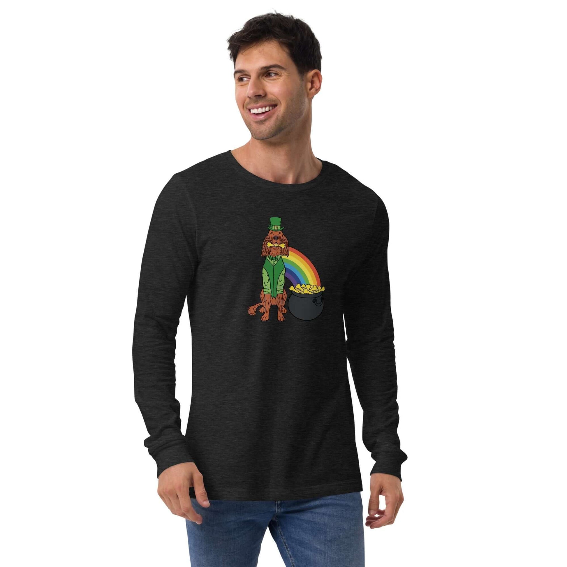 Pot of Golden Treats Long Sleeve Tee - TAILWAGS UNLIMITED