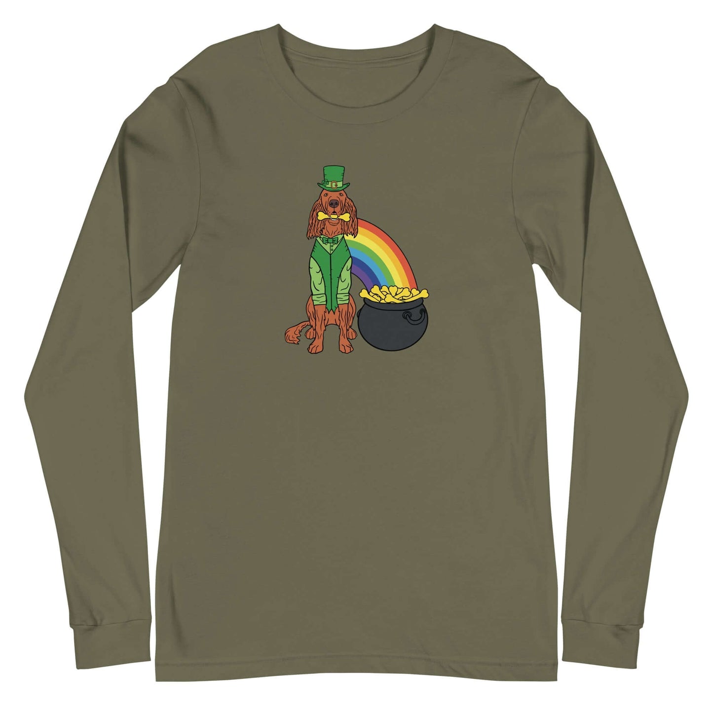 Pot of Golden Treats Long Sleeve Tee - TAILWAGS UNLIMITED